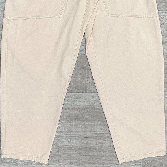 Marissa Webb Adler Canvas High-Rise Balloon Barrel Leg Ankle Pant in Chiffon - Picture 7 of 16